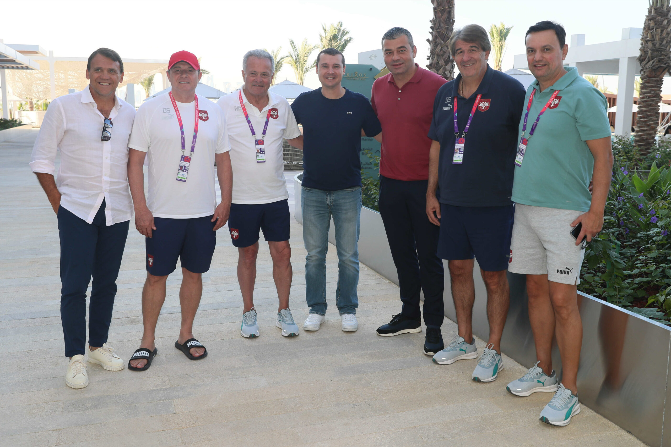 Zoran Laković i Rambo Petković posetili reprezentaciju Srbije u Dohi